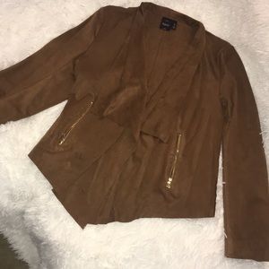 Faux suede jacket